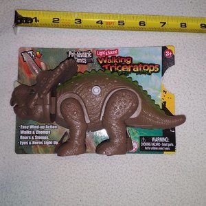 Triceratops Jurassic Dinosaur Wind Up Toy